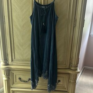 Tommy Bahama L Elegant Blue Sleeveless Dress